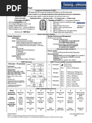 Cobit 5 One Pager