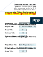 Excel Dashboard Widgets