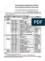 2018 Kcpe Time Table PDF