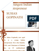 Youngest Indian Entrepreneur Suhas Gopinath