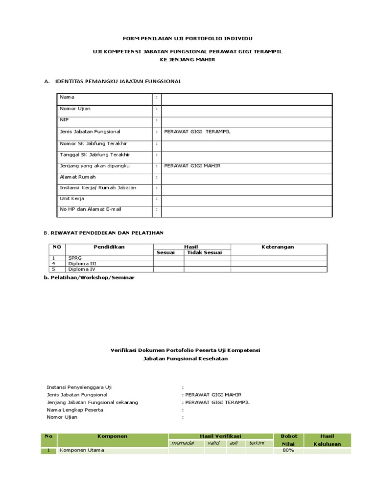 Rev Materi Ukom Portofolio Perawat