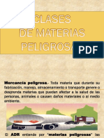 Clasificación Materias Peligrosas