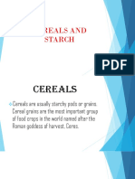 Cereals and Starch