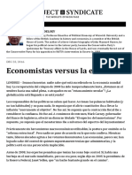 Economistas Versus La Economía by Robert Skidelsky - Project Syndicate