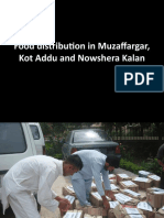 Food distribution in Muzaffargar, Kot Addu and Nowshera Kalan
