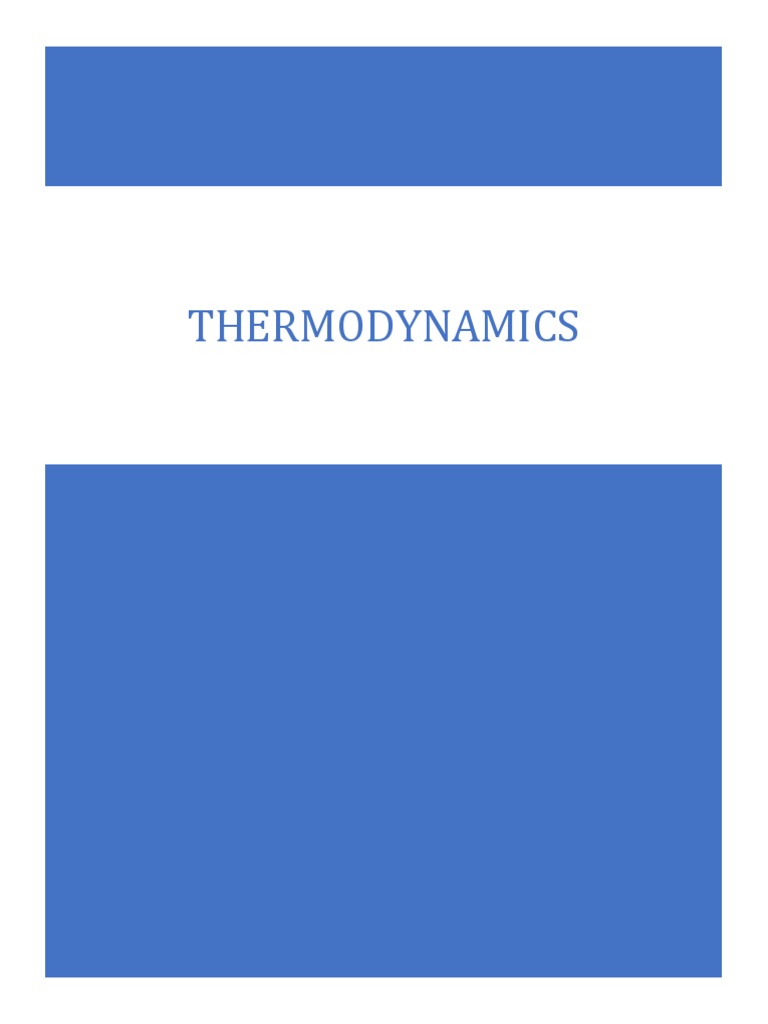 Thermodynamics: Key Concepts and Laws | PDF | Heat | Thermodynamics