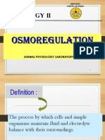 Animal Physiology Ii: Osmoregulation
