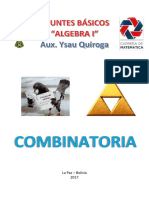 Algebra 1 Combinatoria