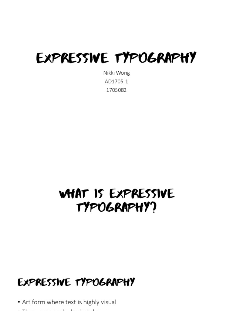 Understanding Expressive Typography | PDF