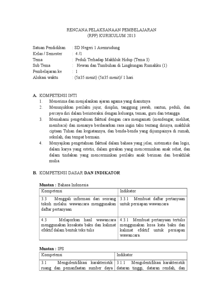 4 3 1 1 Hewan Dan Tumbuhan Di