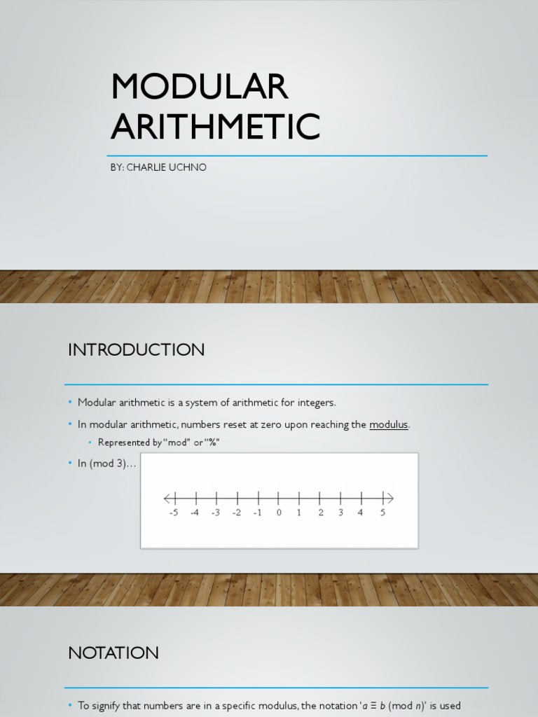 Modular arithmetic practice problems