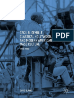 Cecil B. DeMille, Classical Hollywood, and Modern American Mass Culture 1910-1960
