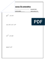 Examen de matemática optimizado para