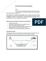 Acciones de Prevención Ante Inundaciones