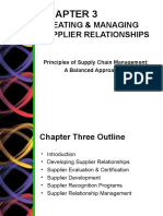 Creating & Managing Supplier Relationships: Principles of Supply Chain Management: A Balanced Approach, 2e