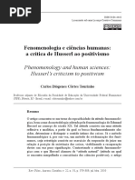 Husserl Edmund Crise Da Humanidade Europeia Filosofia