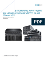Dell Networking Multitenancy VRF Lite and Vware NSX