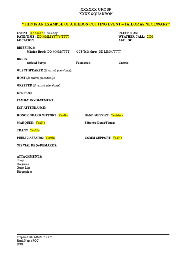 Ribbon Cutting Script Pdf