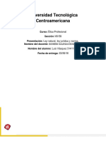 S7 - Tarea7. Trabajo de Investigación Ley Natural, Ley Jurídica y Norma