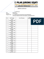 Contoh Absensi Lapangan