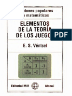 Ventsel Elementos de Teoria de Juegos PDF