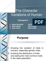 Variasi Sifat Pada Manusia Kelompok 6