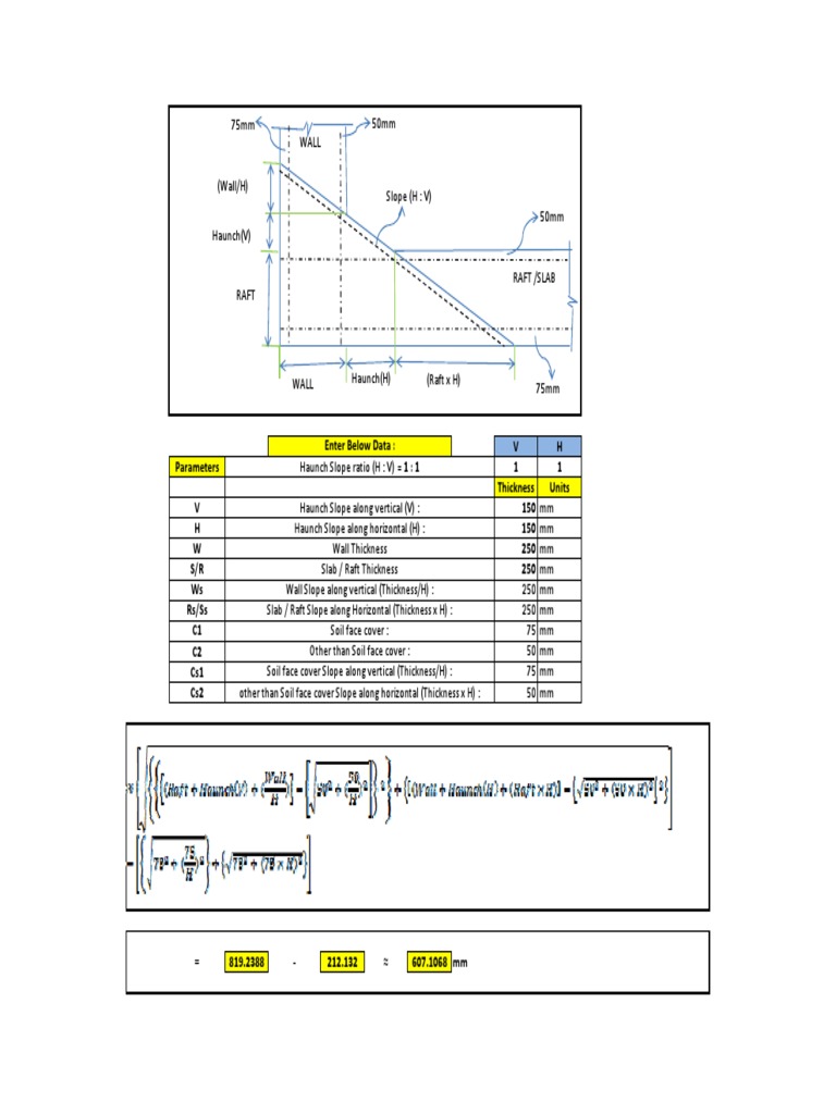 250 X 250 Haunch Calculations Pdf
