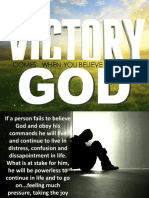 Victory Comes When You Believe and Obey God