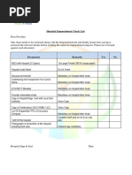 Vision E-Medi Empanelment Check List