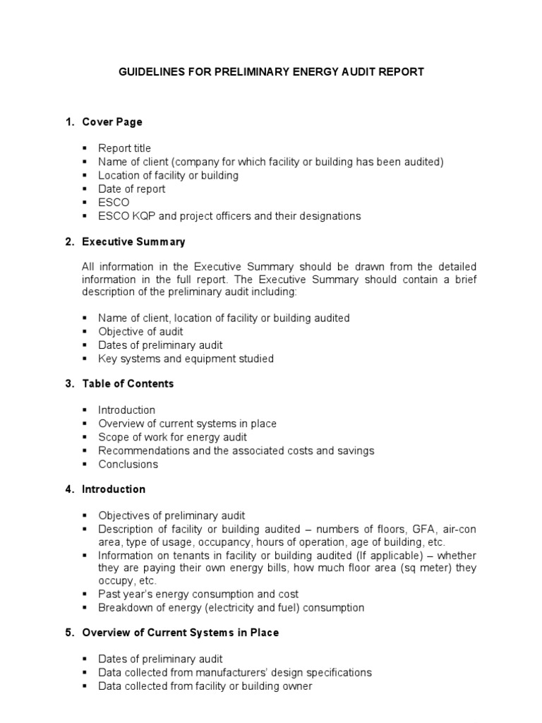 Guideline For EASe Energy Audit Report | PDF | Boiler | Audit