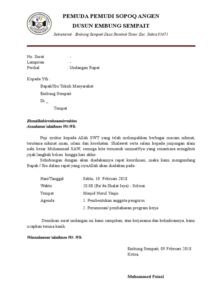 Surat Undangan Baru