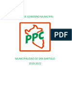 Plan de Gobierno PPC San Bartolo