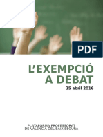 L'Exempció A Debat. El Sud Trenca El Silenci