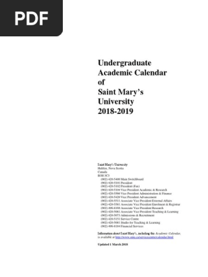 Academic Calendar 2018-2019v3 | PDF | University And College Admission |  Academic Term