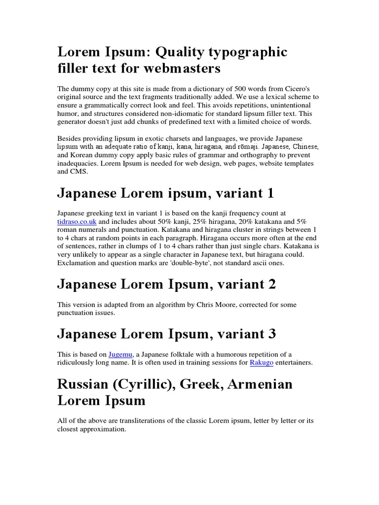 Lorem Ipsum Pdf Japanese Language Semiotics