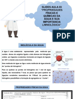 Propriedades físicas e químicas da água e sua importância limnológica