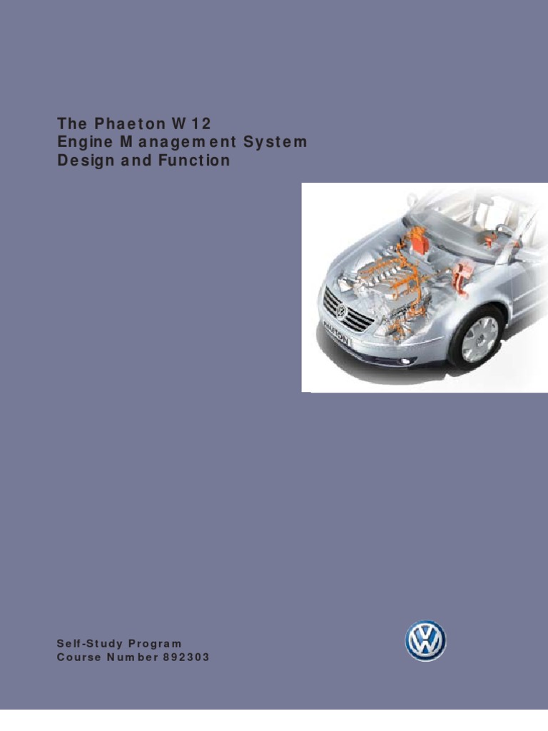 The Phaeton W12 Engine Management System | PDF | Throttle | Fuel Injection