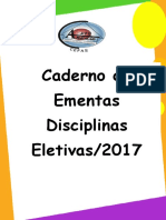 Caderno de Ementas Eletivas 2017. Atualizado Dia 26.01 PDF