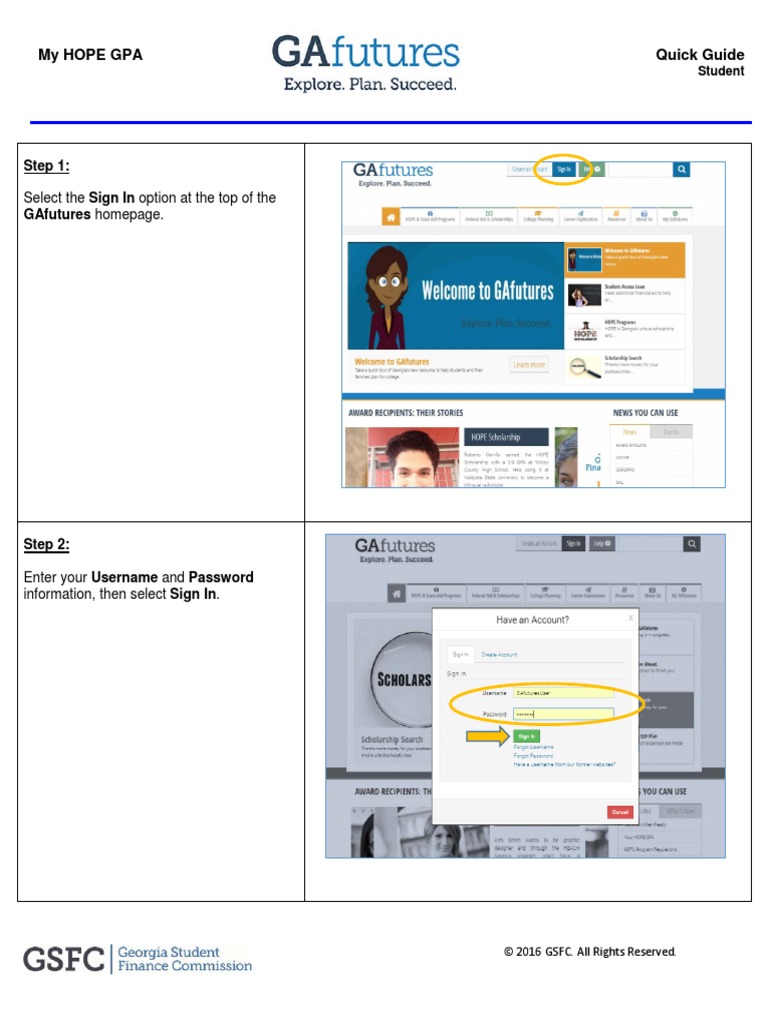 My Hope Gpa Quick Guide Step 1 PDF