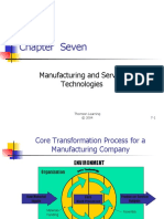 Chapter Seven: Manufacturing and Service Technologies