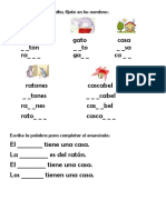 Actividades El Plan de Los Ratones