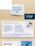Powerpoint template Post-It