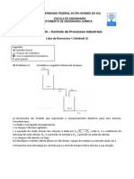 Controle de Processos Industriais - Lista de Exercícios 1