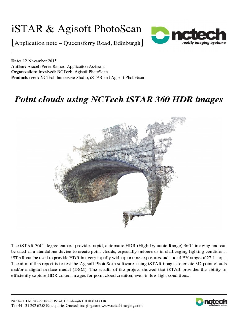iSTAR 360 Camera Workflow with PhotoScan | PDF | High Dynamic Range ...