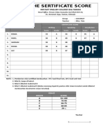 Form Nilai Sertifikat Simple 2