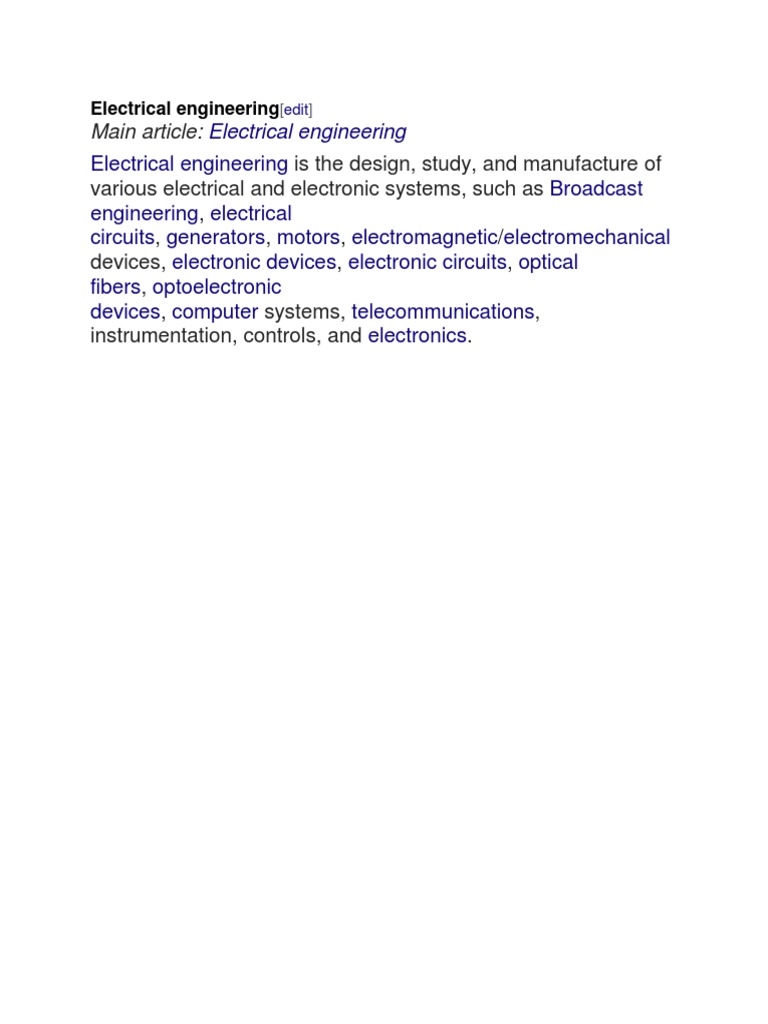 Electrical Engineering Essentials | PDF