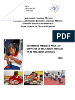 Modelo de Atencion para Los Servicios de Educacion Especial Morelos 2018 PDF