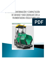 Extendido, Conformación y Compactación de Sub Base