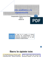 1A-ZZ03 El Texto Académico Argumentativo (Diapositivas) 2017-3
