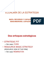Economía de La Estrategia: Mapa: Recursos Y Capacidades Benchmarking: Capacidades